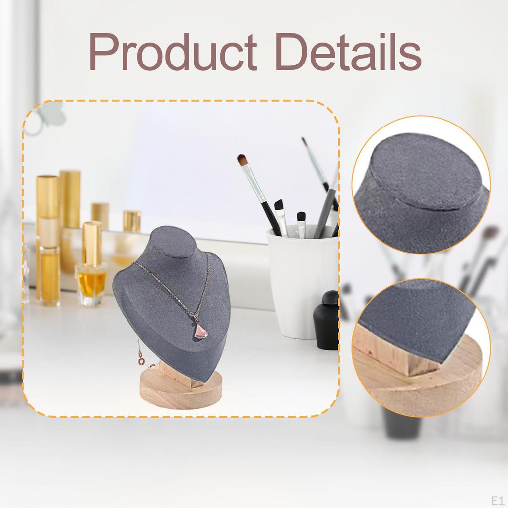 Chain Jewelry Bust Organizer Necklace Display Stand Vendors for Personal Vanity Showroom