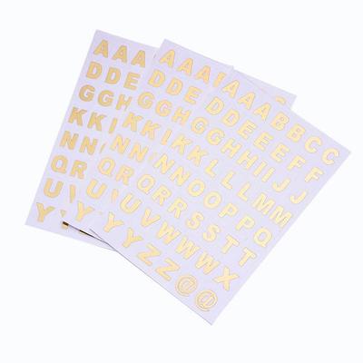 Creative Palm Letter Transparent Hot Stamping Children's Stickers