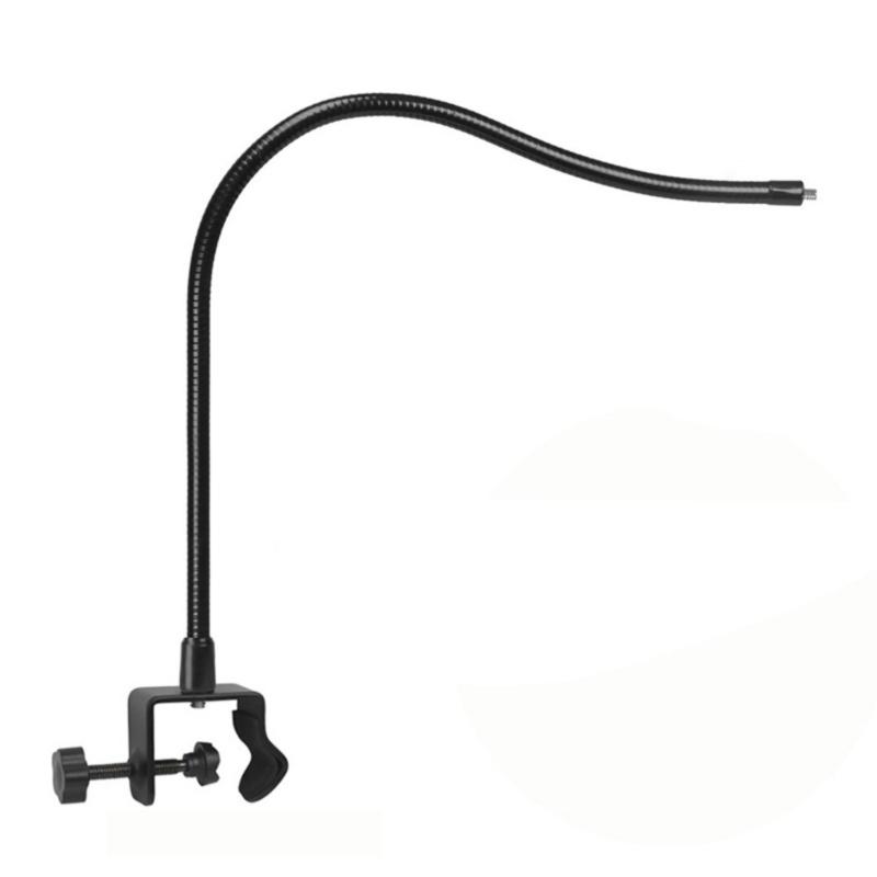 Adjustable Metal Clamp Mount With Flexible Hose 1/4 Screw Interfaces for Action Cameras Smartphones Tablets