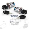 HUNJUN 19MM Metal Latching Key Rotary Switch