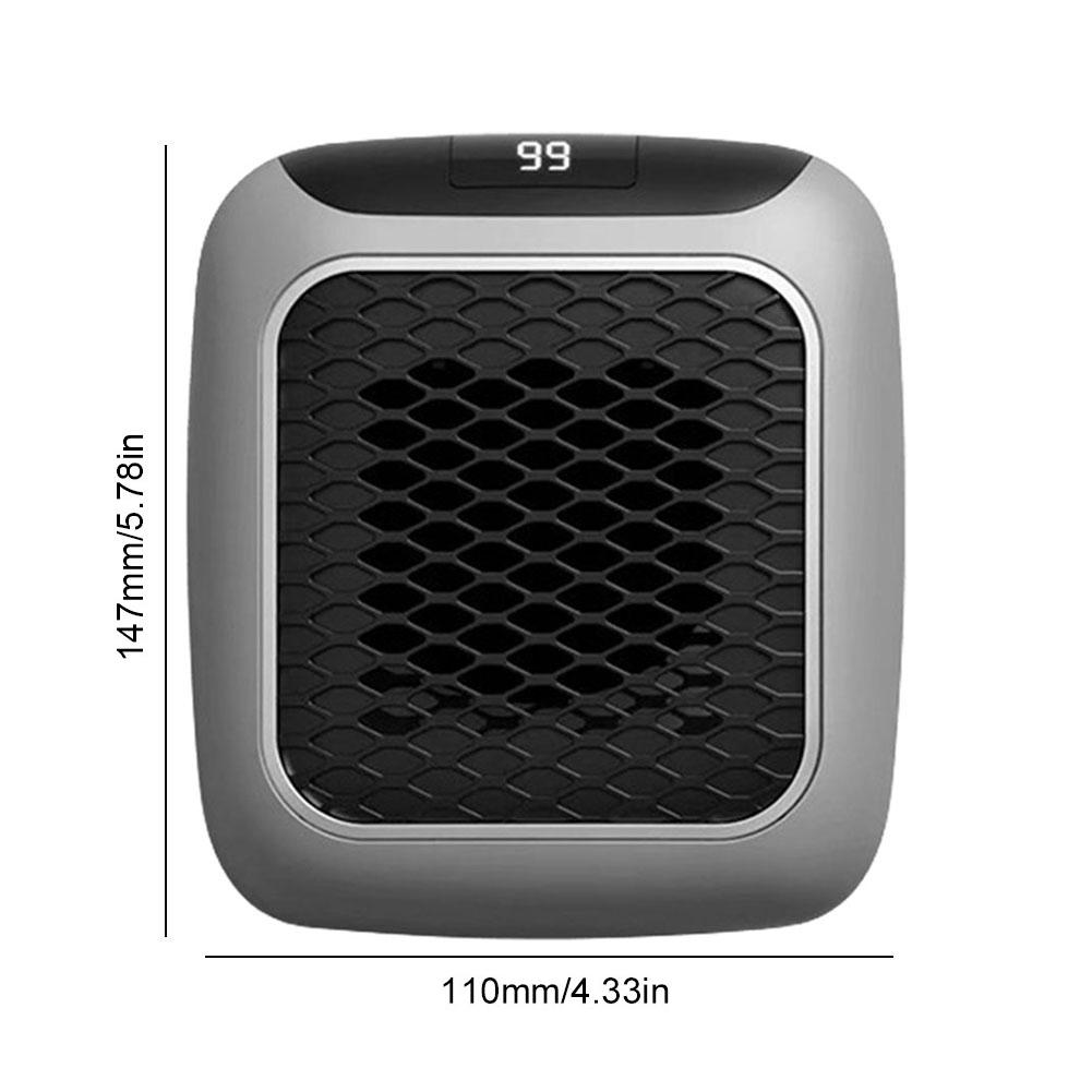 Wall Mounted Heater 800W Mini Heater Portable Electric Heater PTC Ceramic Heating Fan with Remote Control for Home Bedroom Dorm