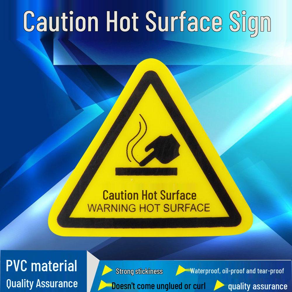 PVC Electrical Hazard Triangle Sign - Caution: Electric Shock Warning for Mechanical Equipment Safety
