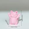 Super Cute Pink Chubby Cat Statue Ornament, Lucky Cat Statue, Perfect Gift for Cat Lovers, Car Ornament, Home Decoration