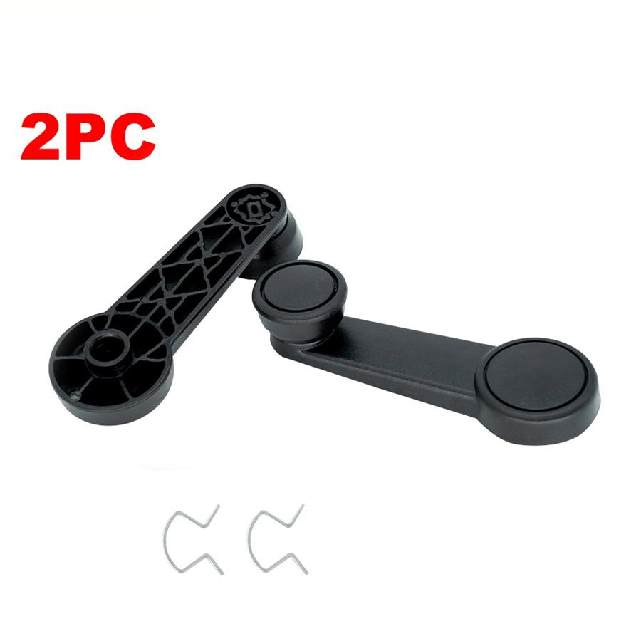 2 Pcs Car Window Crank Winder Handle Black For Ford Transit Connect Fiesta Focus