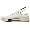 Rick Owens x DRKSHDW DRKSTAR Chuck 70 Low Egret Unisex Sneaker Weiß Schwarz A00134C