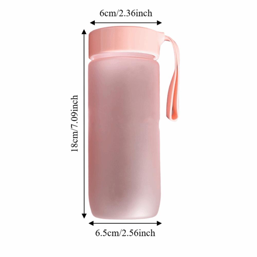 Matte Finish Sports Water Bottle 600ml/20.29oz Water Bottle Durable Plastic Water Bottle  Gym