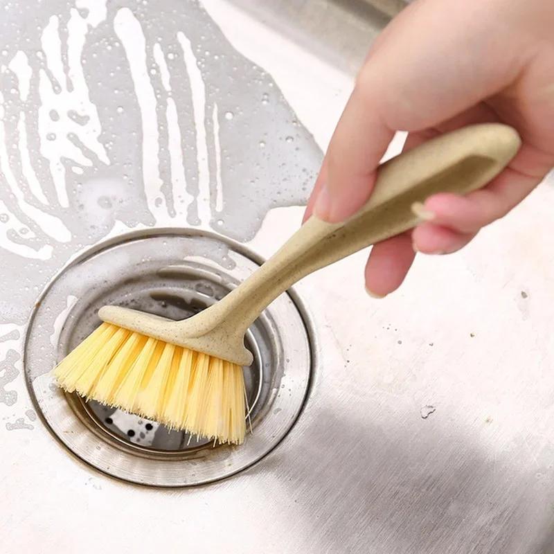 Portable Long Handled Cleaning Brush Kitchen Dishwashing and Utensil Cleaning Brush Hanging Dishwashing and Dishwashings Brushs