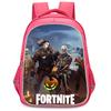 16-Inch Fortnite Cartoon Backpack with Double Zipper Design, Ergonomic Spine Protection, Suitable for Boys & Girls Aged 5-8