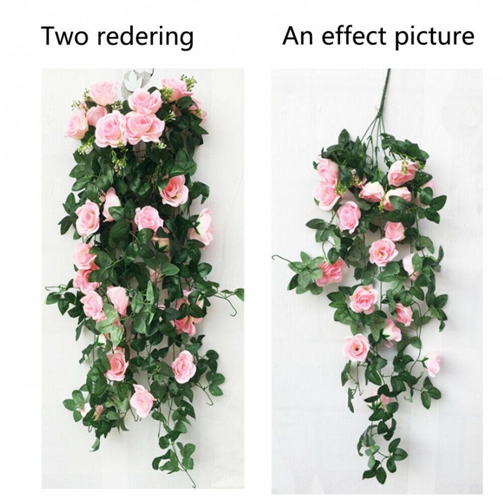 Premium Artificial Rose Flowers Vine for Home and Garden Enhancement
