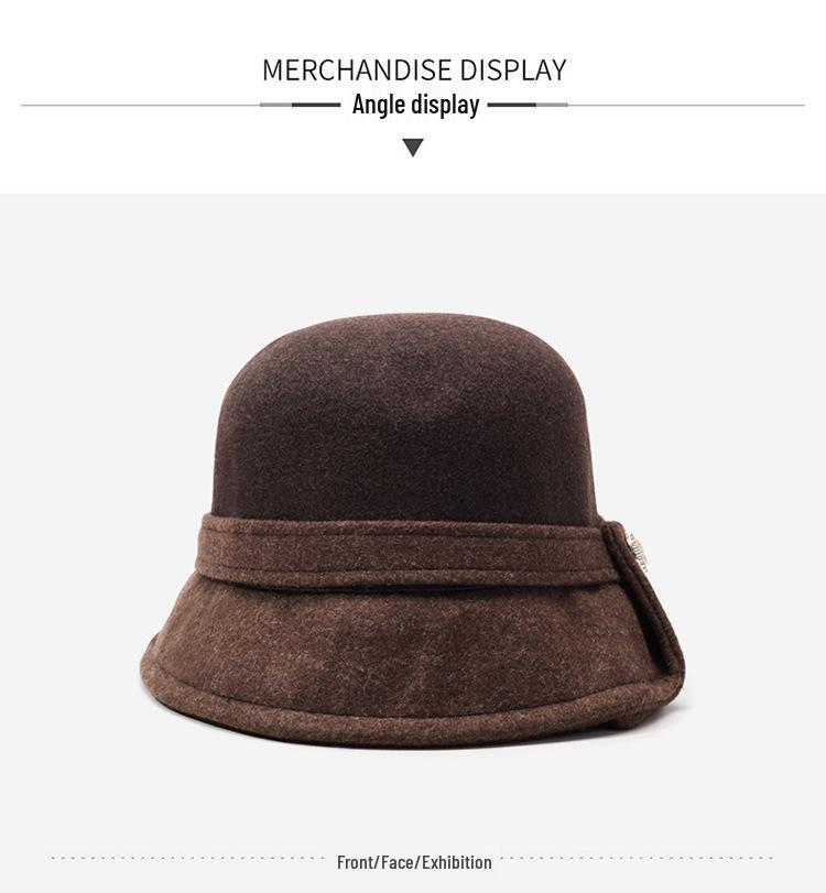 Damen Herbst/Winter Wollfilzhut - Trendig, Warm, Kuppel Eimer/Fedora Stil
