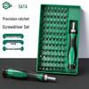 SATA Multi-Function Ratchet Screwdriver Set for Phone Repair - Phillips, Hex, Special Shapes