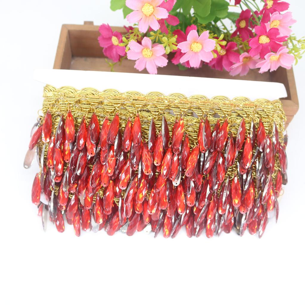 Gold Hanging Piece Lace Diy Belly Dance Costume Stage Clothing Accessories Laser Hanging Piece Accessories