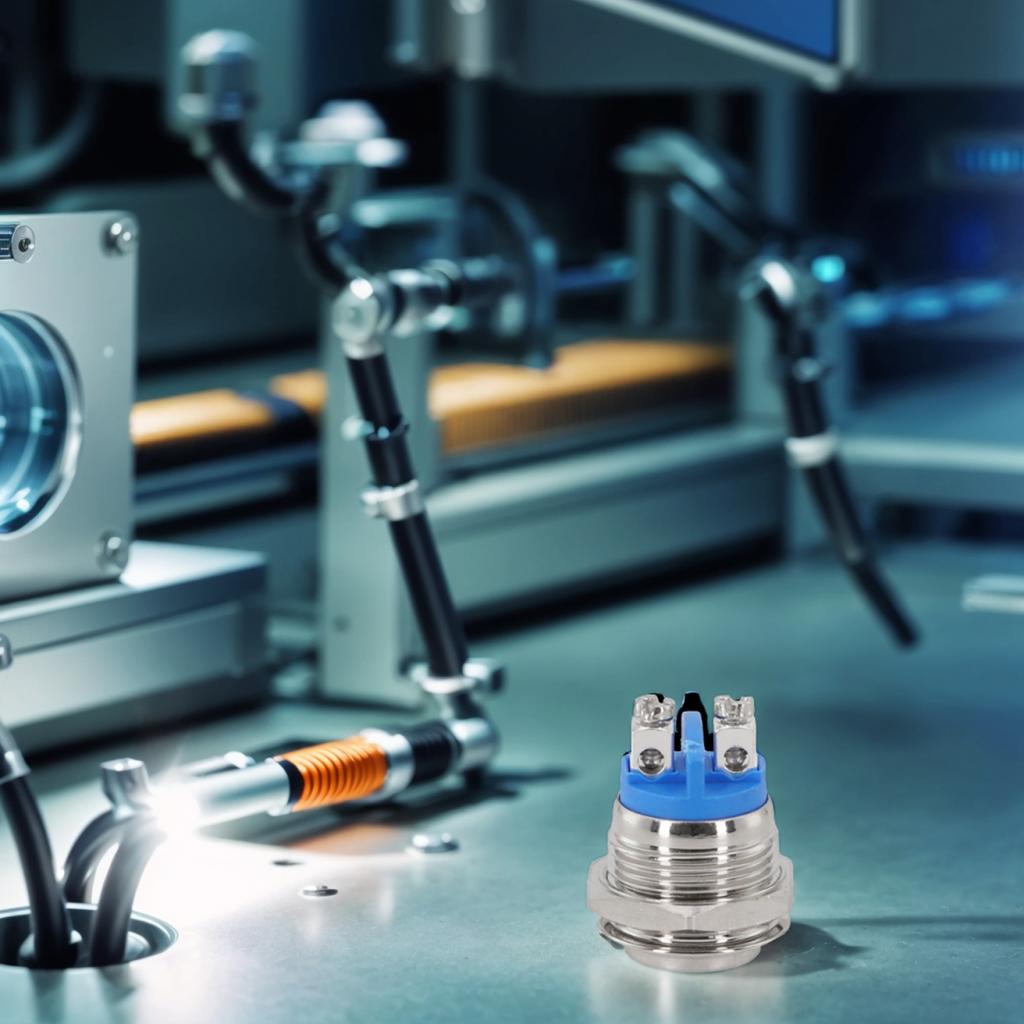 Hochwertiger 16mm Wasserdichter Metall-Drucktaster Selbstrückstellender Netzschalter