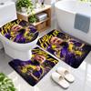 3Pcs Flannel Toilet Mat Set Luke Littler Bathroom Rug Bath Carpet Non Slip Home Decor
