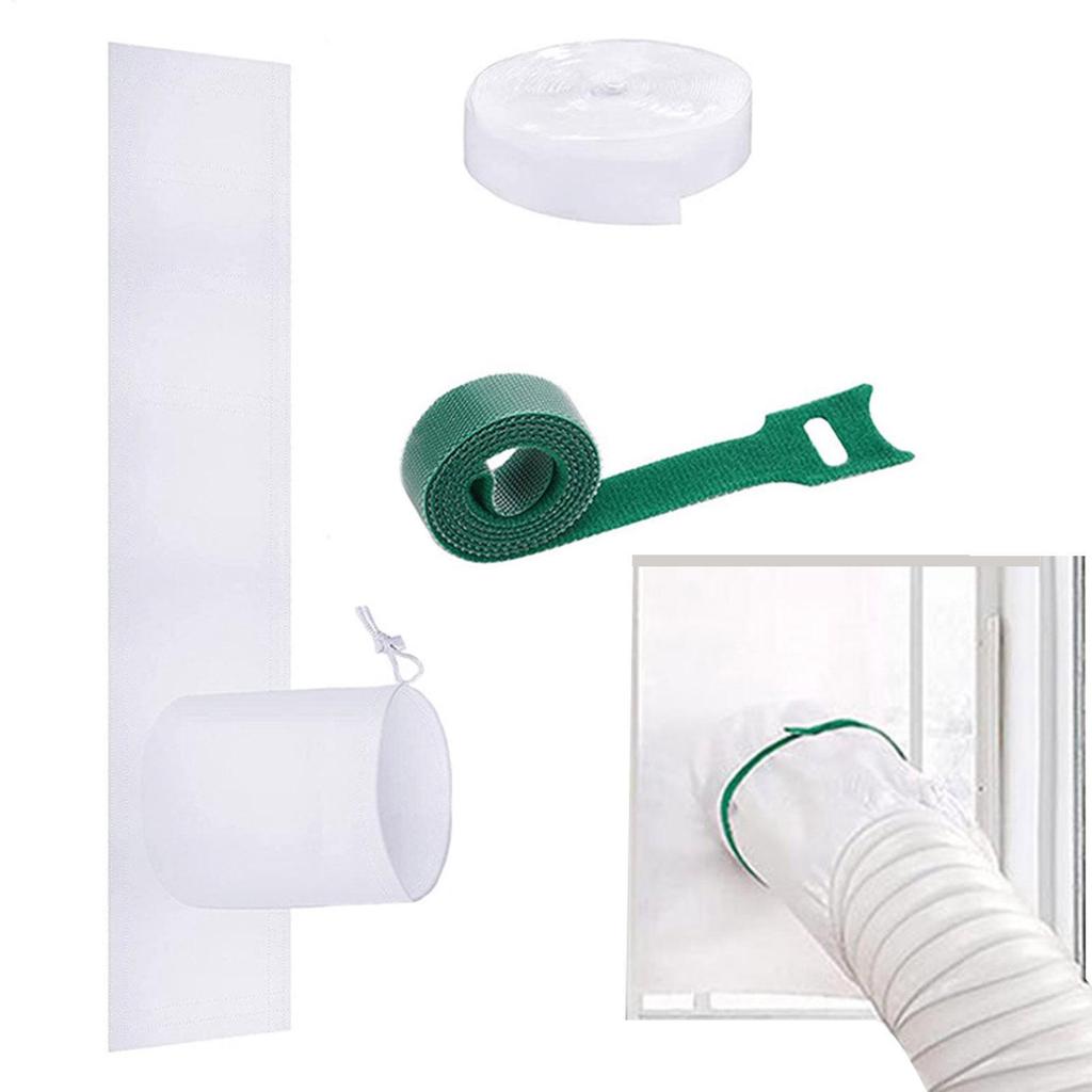 Waterproof Window Seal Window Seal for AC Unit Window Sealing Dryer Vent Kit with Drawstring for Mobile AC Dryer Vents
