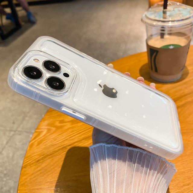 Průhledný akrylátový nárazuvzdorný kryt na telefon pro iPhone 14 13 12 11 Pro Max Xs Max Xr X 13pro 14 Plus 14 Měkký silikonový zadní kryt