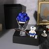 Valentine's Day Creative Gift Box: Soap Rose Flowers with Bear for Birthday