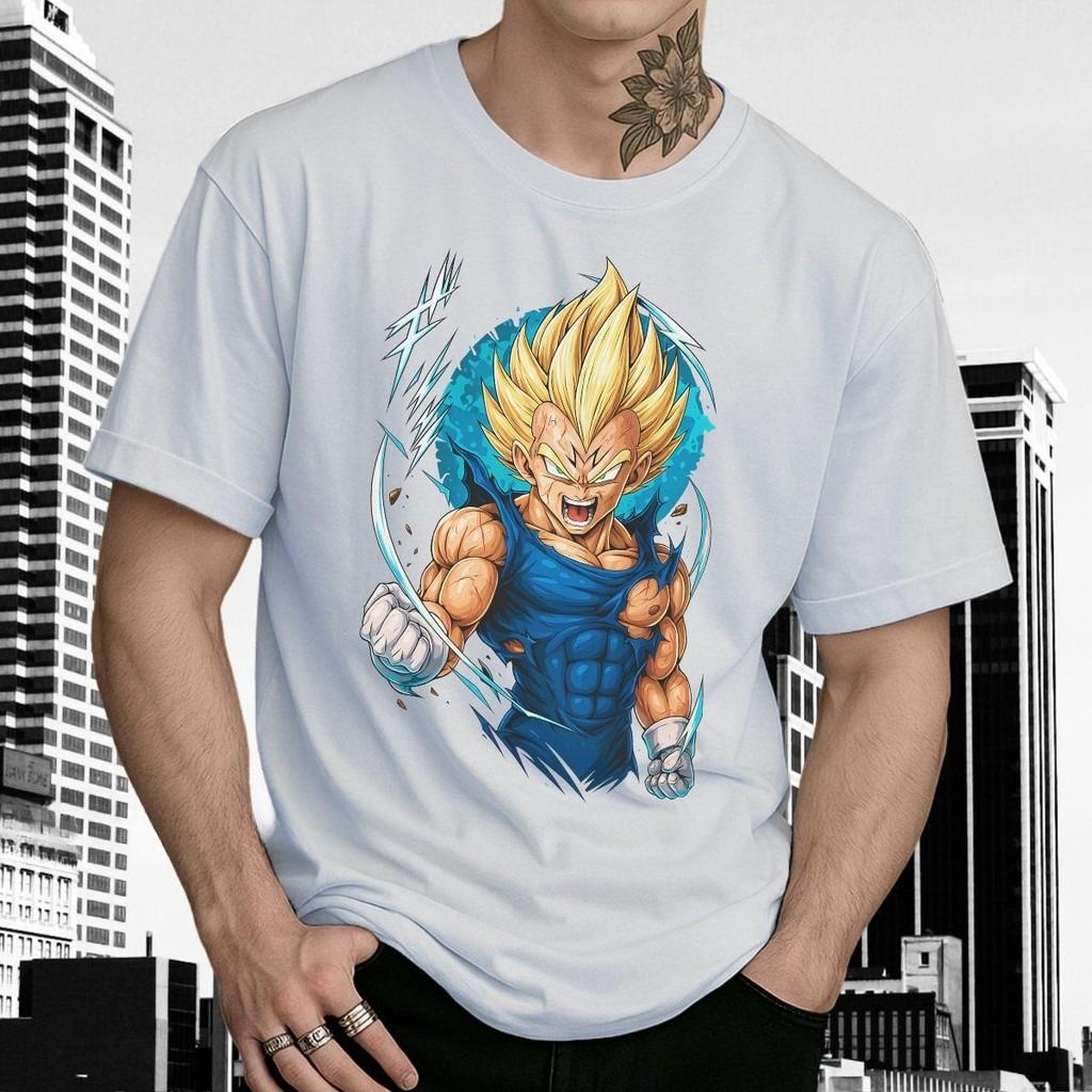 Dragon Ball Anime Herren Damen Sommer T-Shirt Oversized Vintage Kurzarm T-Shirt Lässig Harajuku Streetwear Y2k Top Mode