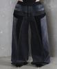 Sumilo Wide Denim Upcycled Pants Unisex