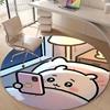 Personalized Chiikawa Round Chair Office Rug - Perfect for Mat, Office Chair & More - Ideal Gift for Birthdays and Holidays