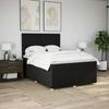 Boxspringbett mit Matratze Schwarz 160 x 200 cm Stoff