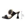 Fashion Woman Shoes Spring Latest African Women Weddding Pumps Rhinestone Wedding Party Shoe Nigerian Woman Sandals High Quality