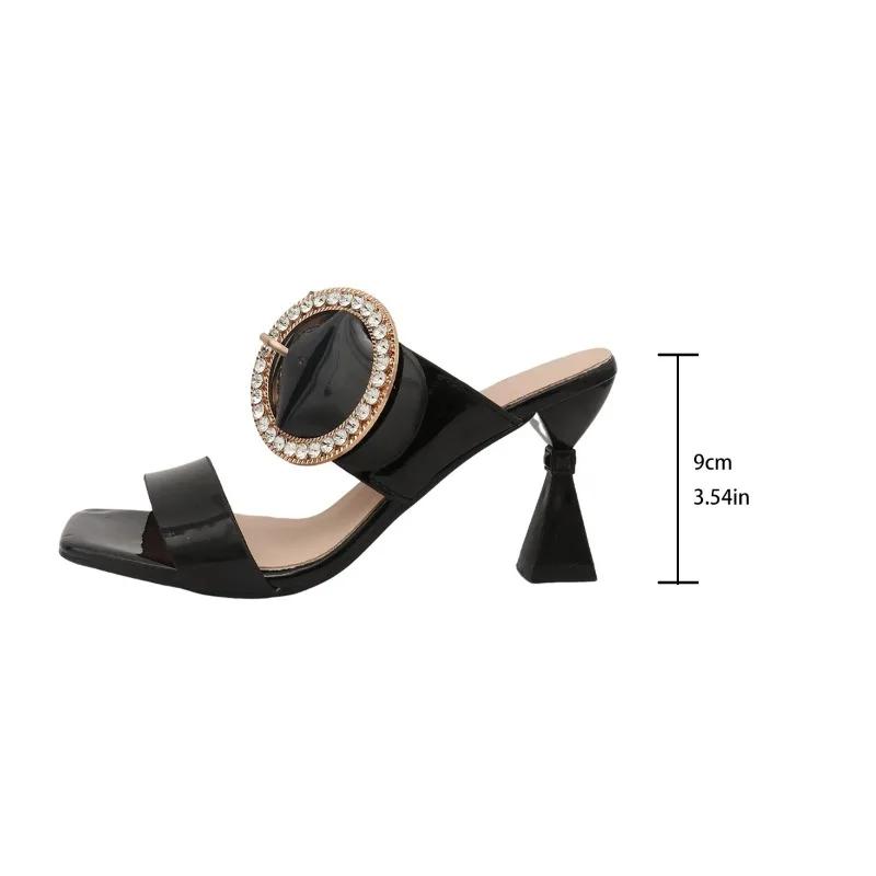 Fashion Woman Shoes Spring Latest African Women Weddding Pumps Rhinestone Wedding Party Shoe Nigerian Woman Sandals High Quality