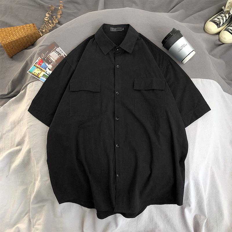 Korean Style Men's Summer Short-Sleeved Trendy Casual Shirt