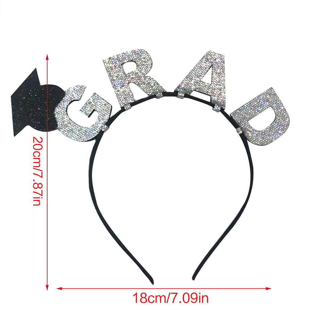 GRAD Hair Hoop for Graduation Hat for Graduation Ceremony Photo Props