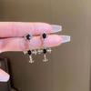 Pendientes Colgantes de Cruz Gótica Taladro Negro Mujer Punk Joyería Halloween Creatividad Moda Preciosa Joyería Declaración Regalos para Niña
