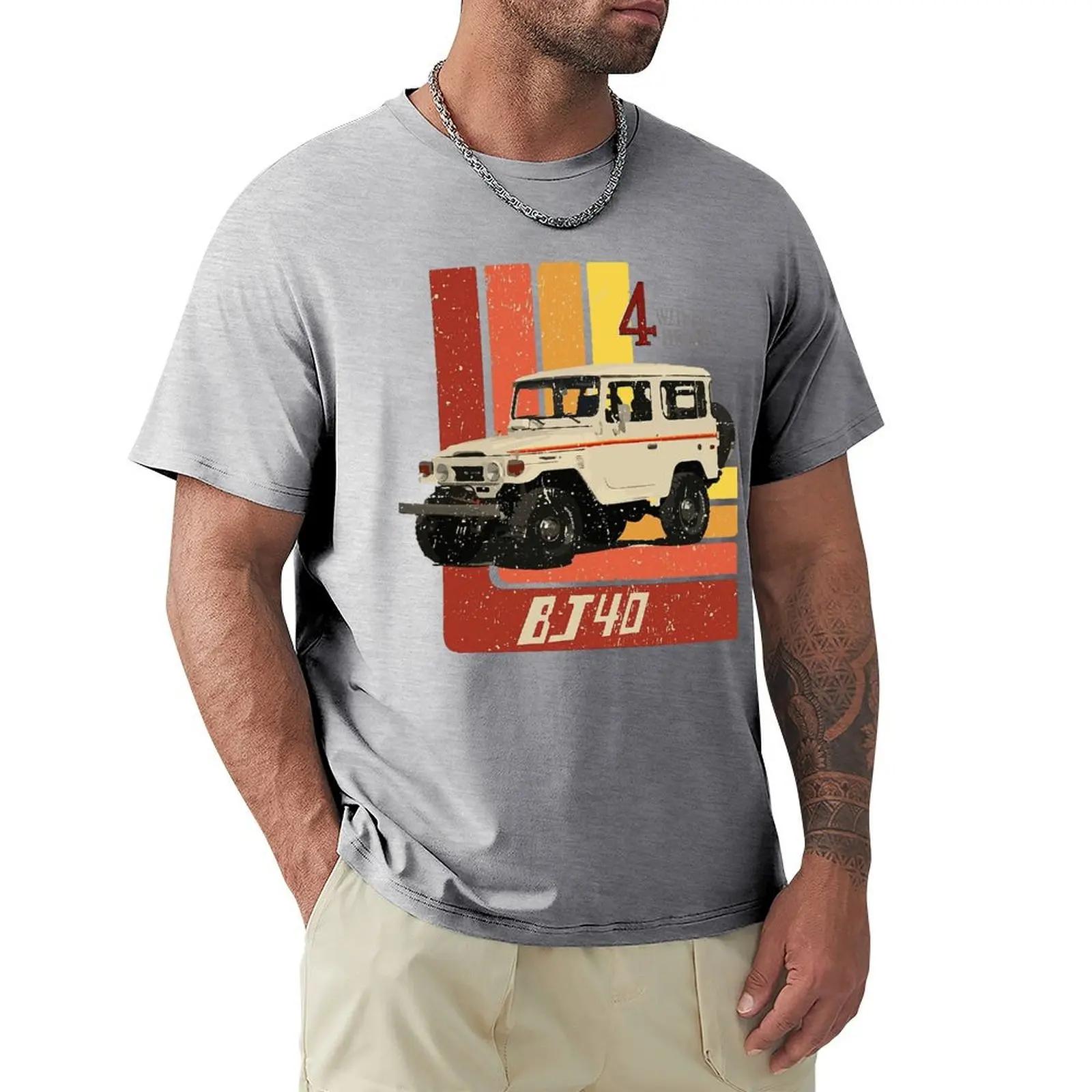 

Чоловіча футболка Ретро Land Cruiser FJ40 Jdm Гумористична 100% бавовняна футболка з коротким рукавом Максимальна швидкість Автомобільні футболки Топи XXXL