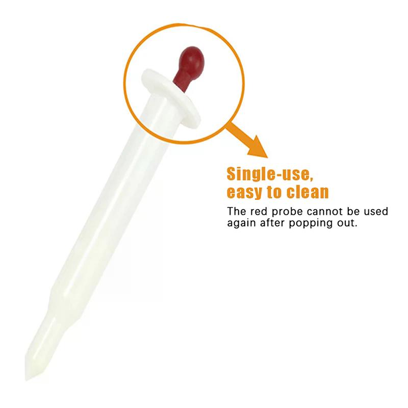2/5/10/20pcs Turkey Timer POPUP Thermometer Poultry Roasted Chicken Thermometer Disposable For Cooking Chicken Beef Meat