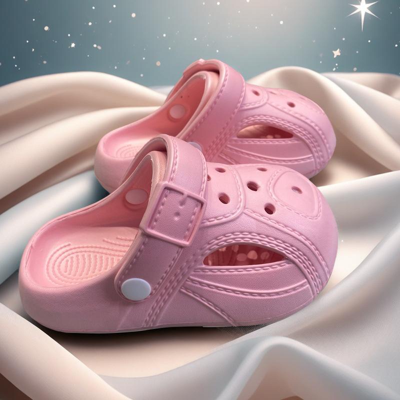Children's Clogs Summer New Boys Garden Shoes Non-Slip Indoor Home Shoes Soft Sole Girls Parent-Child Slippers