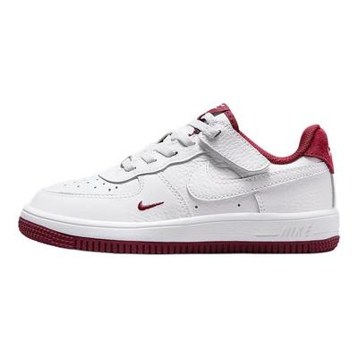 Force 1 Low LV8 EasyOn PS White Team Red Kids Sneakers HF5510-100