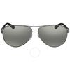 Ray Ban Carbon Fibre Polarized Silver Mirror Aviator Men S SunglaSSeS Rb8313 004 K6 61