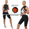 Regata de Gola Alta Feminina Europeia e Americana: Roupa de Fitness que Absorve o Suor Roupa de Sauna para Escultura Corporal Casual.