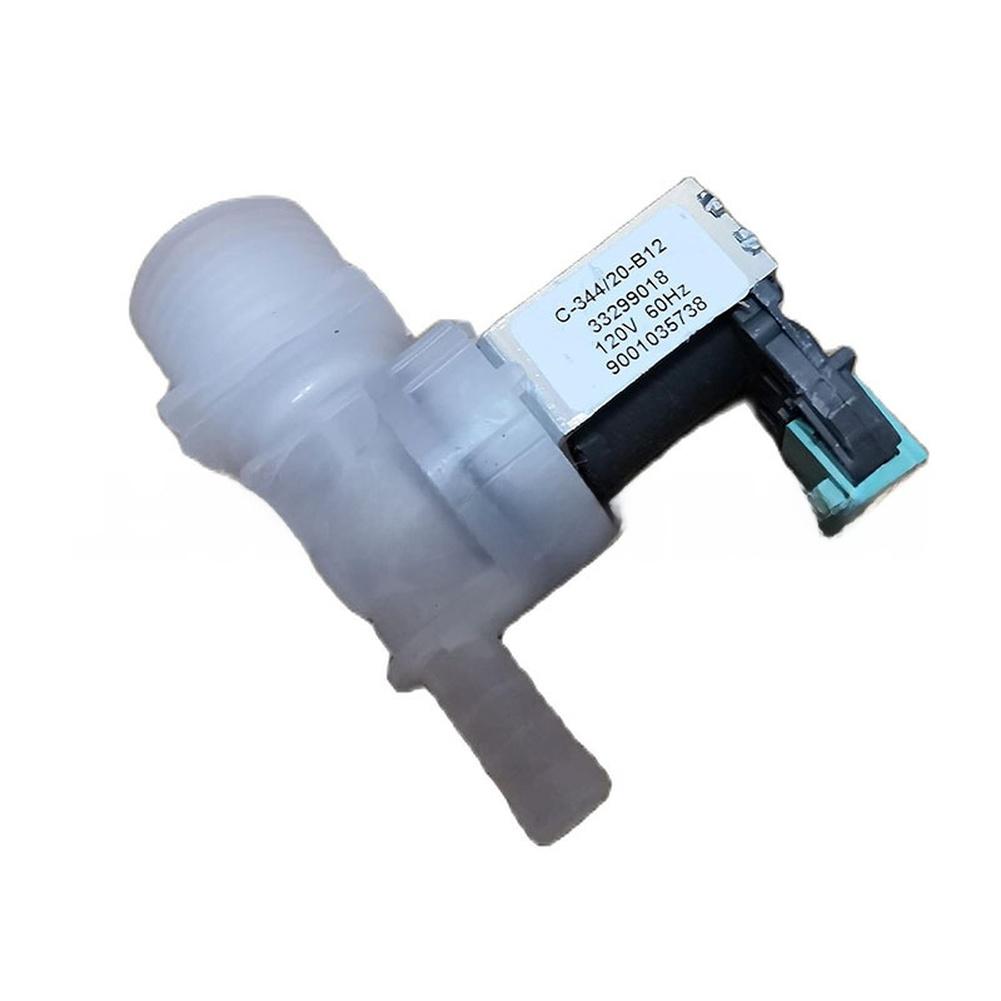 Replacement Washing Machine Solenoid Valve 9001035738/33299018 110V AC Water Inlet Valve with Plastic Casing and Hose Connector