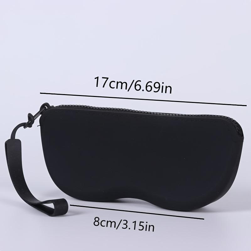 Multi-color Silicone Zipper Glasses Bag Storage Bag, Multi-purpose Small Anti-fall Debris Eyeglass Case Sunglasses Case