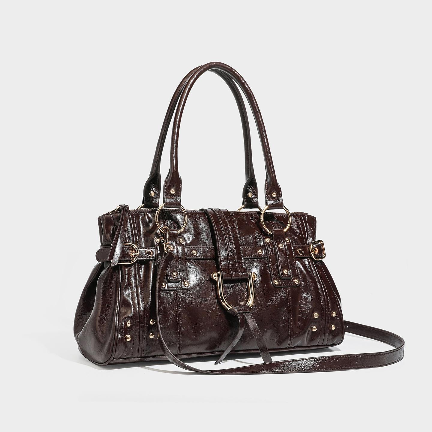 Small Niche Design Lock Head Bag