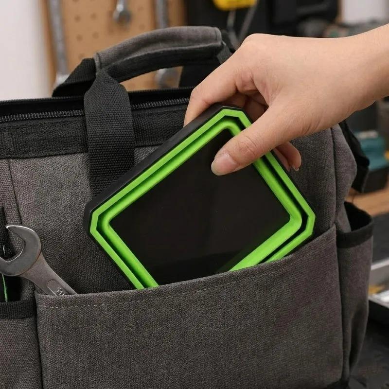Magnetic Parts Tray Silicone Foldable Magnet Base for Auto Repair Mechanics Workshop Organization Screw Storage Box Supplies