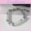 Minimalist Stainless Steel Pearlstyle Bracelet For Women And Men Gift Ideas