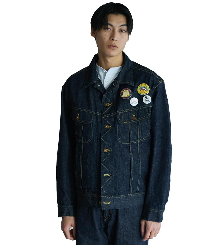 Lee 100th Anniversary Denim Jacket In Indigo Blue 101-J Men's Rider's