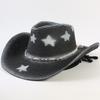 Popular Western Cowboy Straw Hat Men's and Women's Fashion Shade Straw Hat Classic Outdoor Western Cowboy Hat