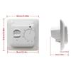 Wall Mounted Heating Controller 5 40℃ Temperature Ranges 16A Output For Electric Floor Systems With LED Display