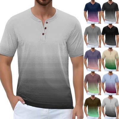 Men's Casual Stand Collar Pullover Shirt Retro Thin Cotton Linen T-shirt Top
