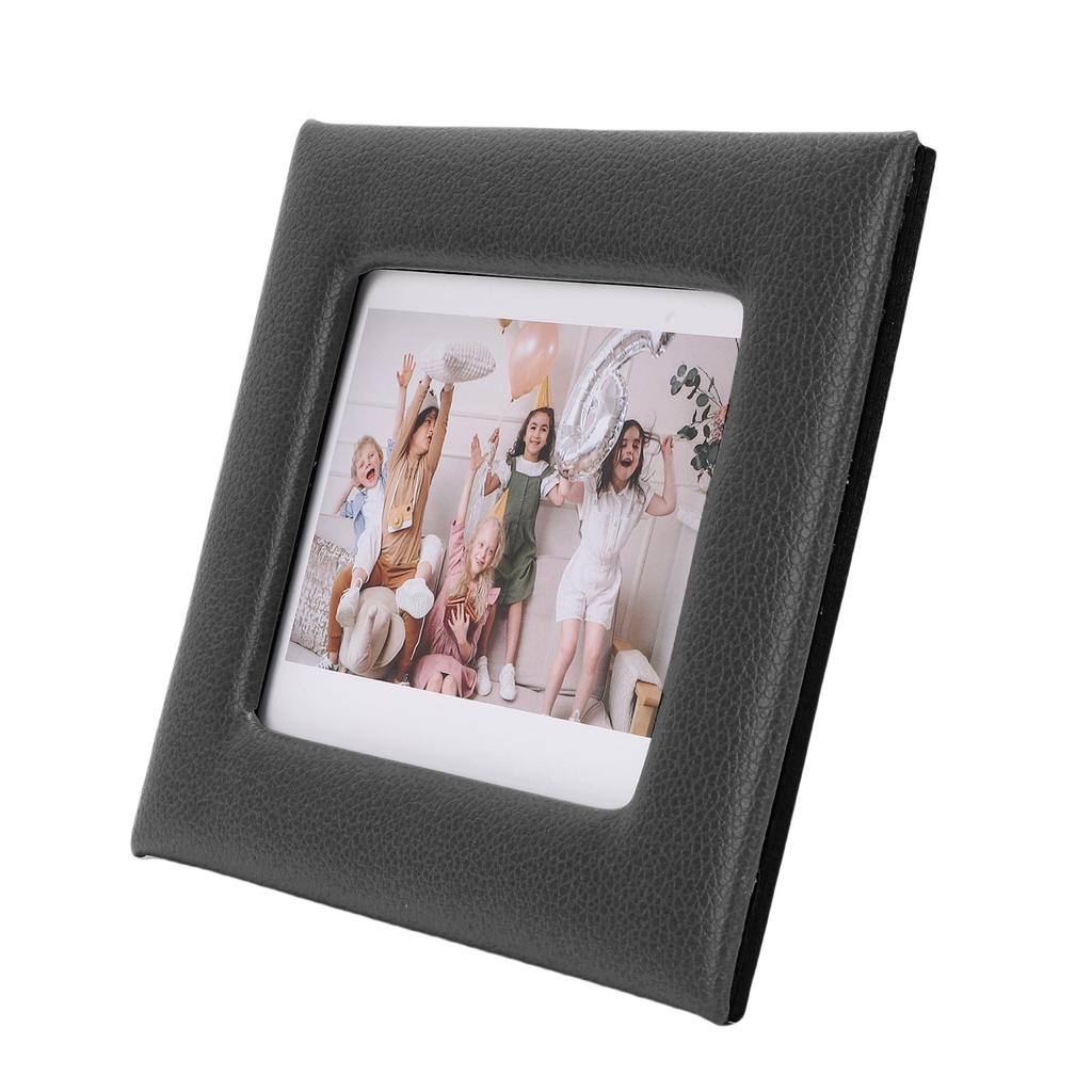 Fotorahmen passend für   Breiter Film PU-Leder Tischaufsteller Bilderrahmen für Schlafzimmer Wohnzimmer Bücherregal