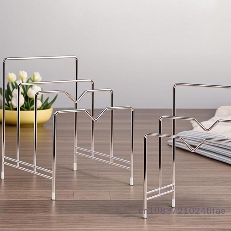 Multi Layer Rack Shelf Stand Space Saving Rustproof Cutting Board Practical Kitchen Organizer Pot Lid Holder Iron Art Home