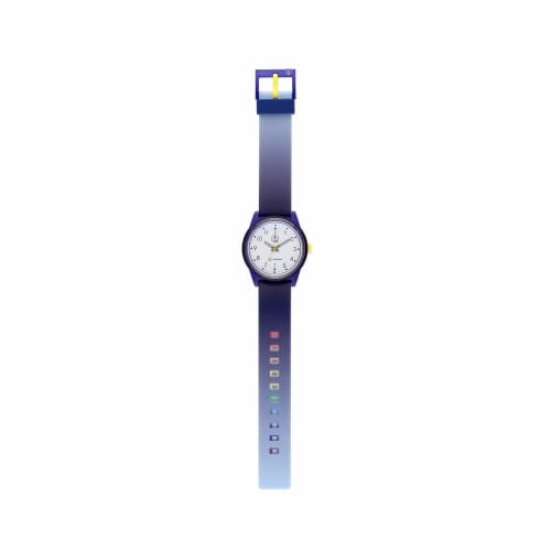 Citizen Q&Q Smile Solar Watch, Solar-Powered, Analog, Matching Style, 10 ATM Water Resistant, 36mm Diameter, RP26-011, Blue