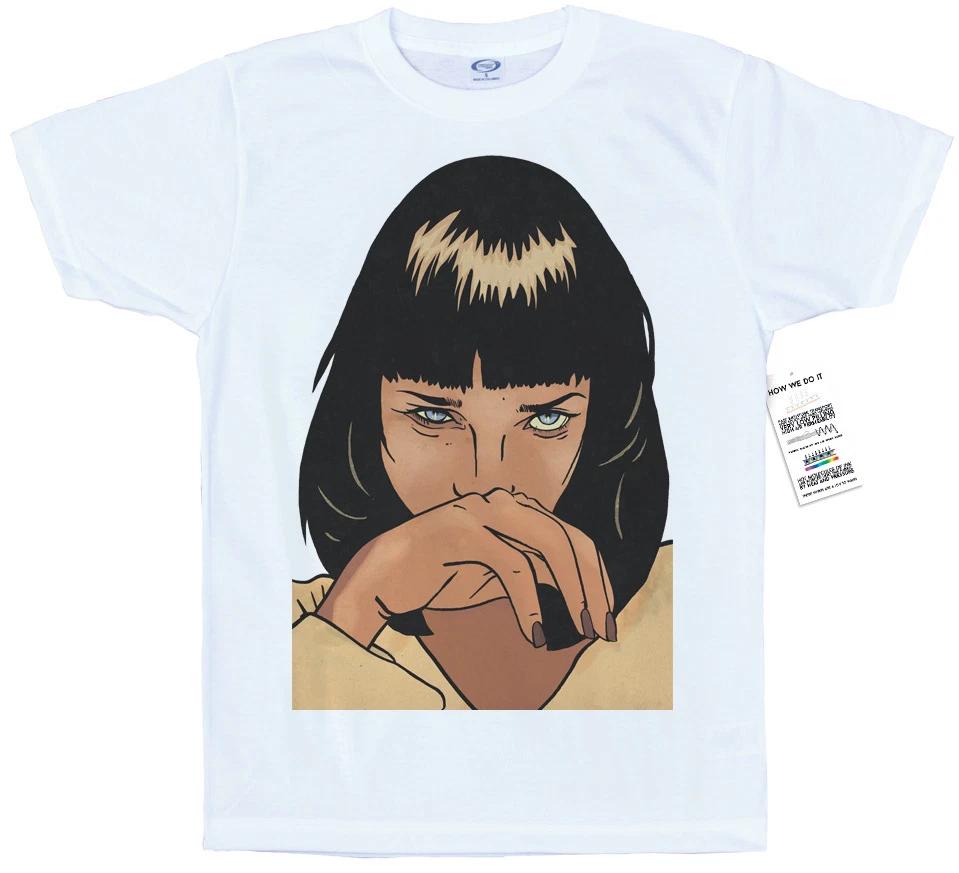 Mia Wallace T Shirt Artwork, #Pulp Fiction #Uma Thurman #hero in XL