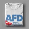 Herren AFD Angler Freunde Alice Weidel T-Shirts Reine Baumwolle Oberteile Humor Kurzarm Rundhals T-Shirts Bedrucktes T-Shirt